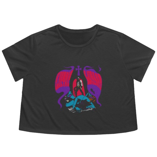 Discover Electric Wizard, Dooom Metal, Stoner Rock, Black Metal Flowy Cropped Tees