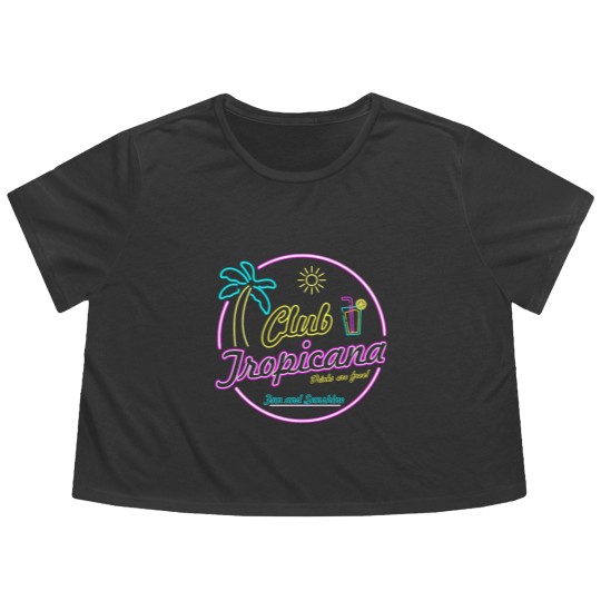 Discover Club Tropicana Flowy Cropped Tees