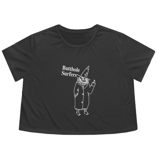 Discover Butthole Surfers Clown Music Rock - Butthole Flowy Cropped Tees