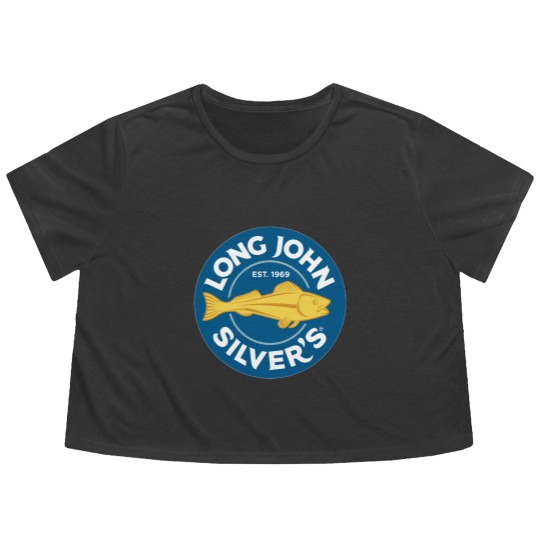 Discover Long John Silvers Restaurant Logo Flowy Cropped Tees