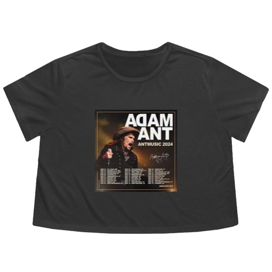 Discover Adam Ant Autumn 2024 UK ANTMUSIC Tour Unisex Flowy Cropped Tees