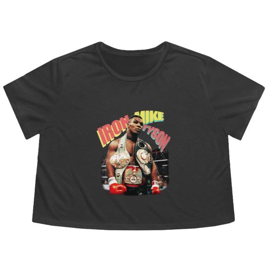 Discover Mike Tyson Flowy Cropped Tees , Mike Tyson Ready to print