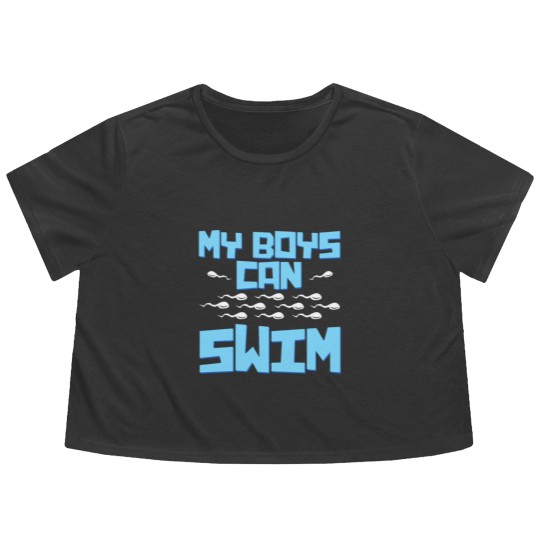 Discover Pregnancy for Man Flowy Cropped Tees