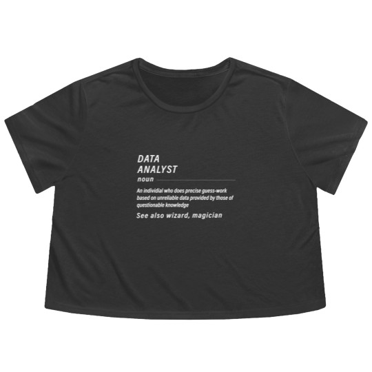 Discover Funny Data Flowy Cropped Tees for Data Analysts Gift Men Flowy Cropped Tees