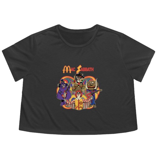 Discover Mac Sabbath Black Espresso Flowy Cropped Tees