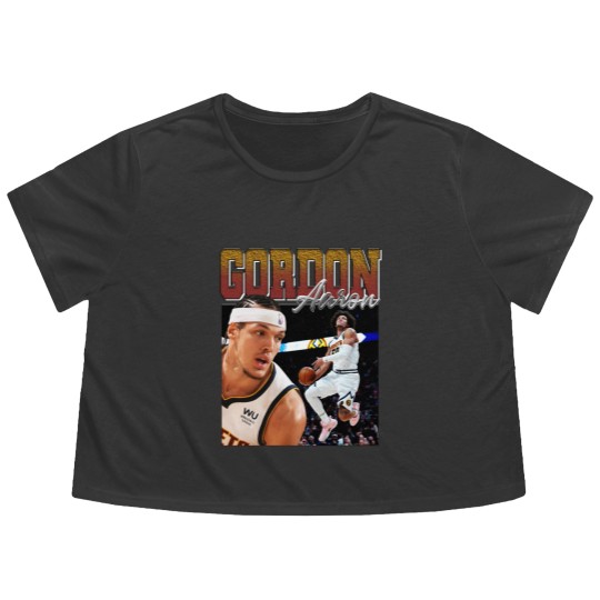 Discover Aaron Gordon Vintage Flowy Cropped Tees, Legend Professional Basketball Players Flowy Cropped Tees