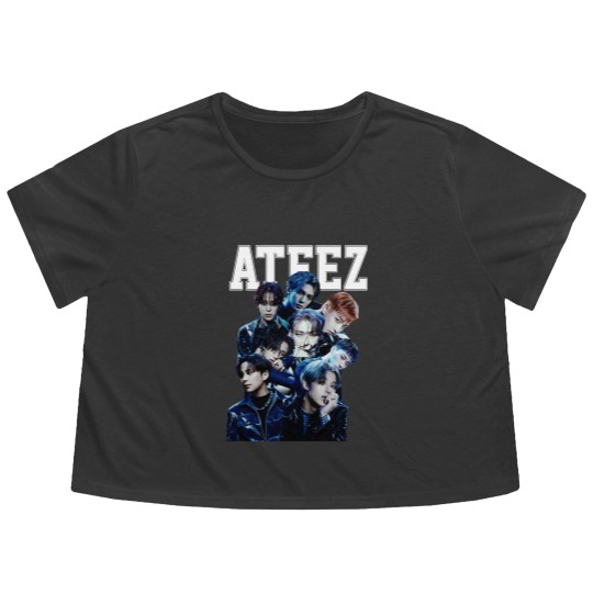Discover Ateez Vintage Flowy Cropped Tees, Ateez Flowy Cropped Tees,Ateez Break The Wall Flowy Cropped Tees