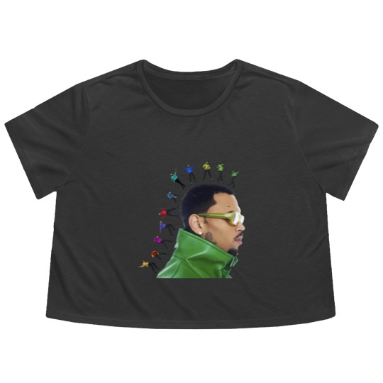 Discover Chris Brown 11:11 Tour 2024 Flowy Cropped Tees, Chris Brown Fan Flowy Cropped Tees, Chris Brown 2024 Flowy Cropped Tees