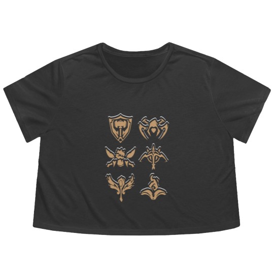 Discover Legends Roles - League Of Legends - Flowy Cropped Tees