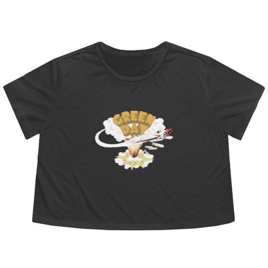 Discover Greenday Logo Flowy Cropped Tees