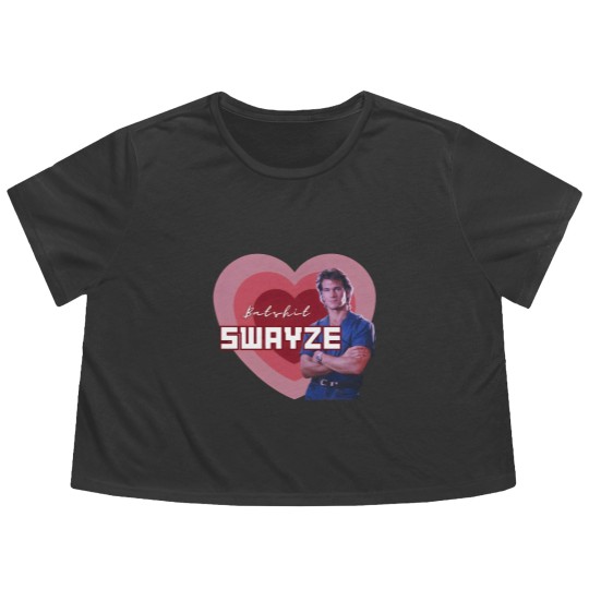 Discover Batshit Swayze Patrick Swayze Superfan Flowy Cropped Tees