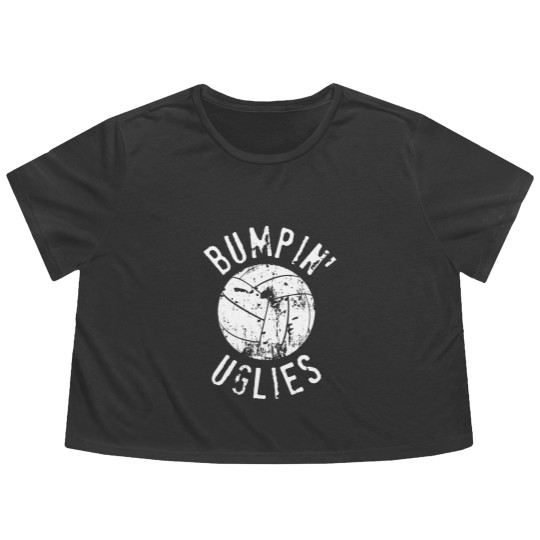 Discover Volleyball Team Flowy Cropped Tees For Men & Women - Bumpin' Uglies - Bumping Uglies Flowy Cropped Tees