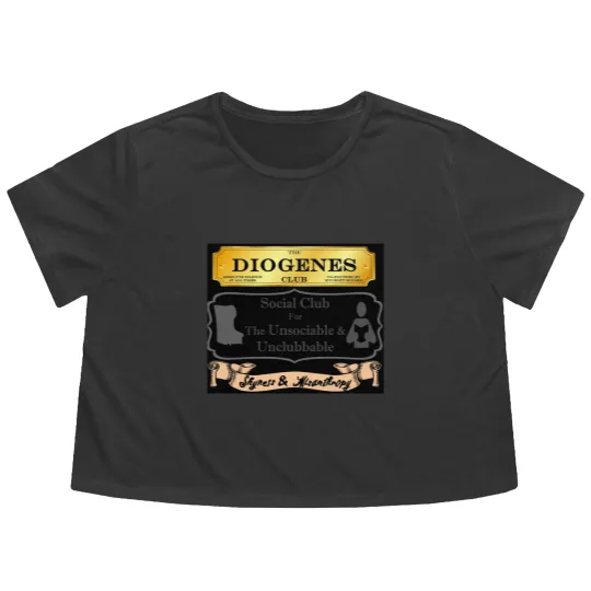 Discover Mycroft Holmes - Diogenes Club - For The Unsociable  Unclubbable Flowy Cropped Tees