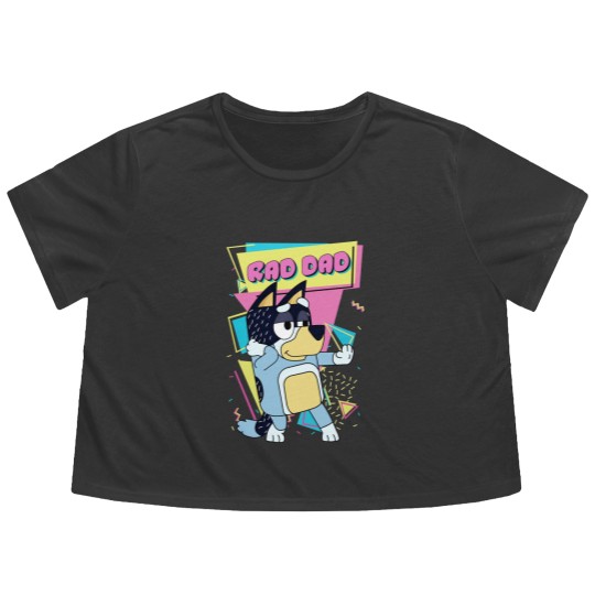 Discover Rad Dad Flowy Cropped Tees, Rad Dad Gift For Daddy, Rad Dad