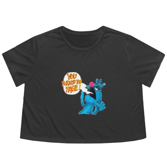 Discover Retro Vintage The Monster at The End of This Book, Monster You Turned The Page Flowy Cropped Tees