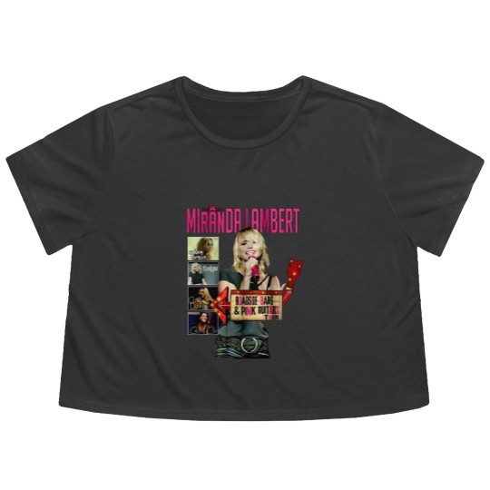 Discover MIRANDA LAMBERT Roadside Bar  Pink Guitars Tour 2019 Flowy Cropped Tees