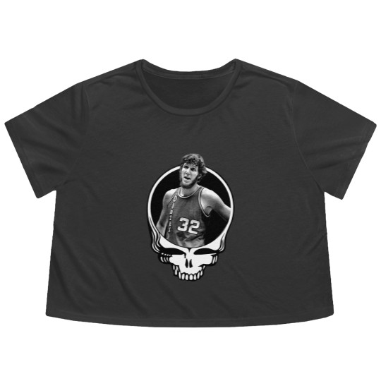 Discover Bill Walton Flowy Cropped Tees - Rip Grateful Big Bill Walton Dead Flowy Cropped Tees
