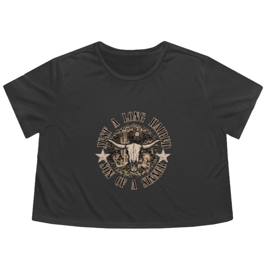 Discover Jelly Roll Flowy Cropped Tees, Son Of A Sinner Flowy Cropped Tees, Jelly Roll Son Of A Sinner
