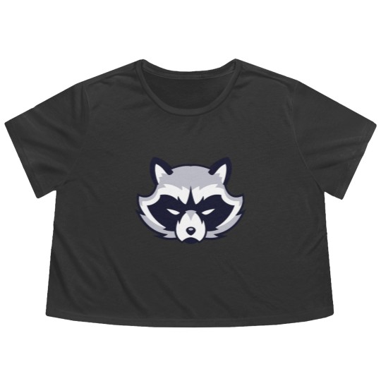 Discover Angry Raccoon - Raccoon - Flowy Cropped Tees
