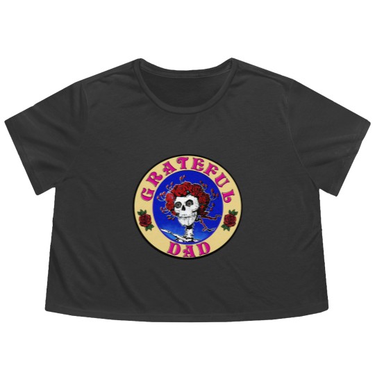 Discover Grateful Dad Flowy Cropped Tees