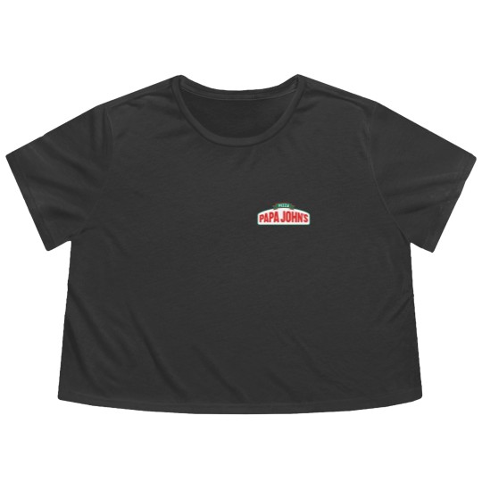 Discover Papa Johns Flowy Cropped Tees