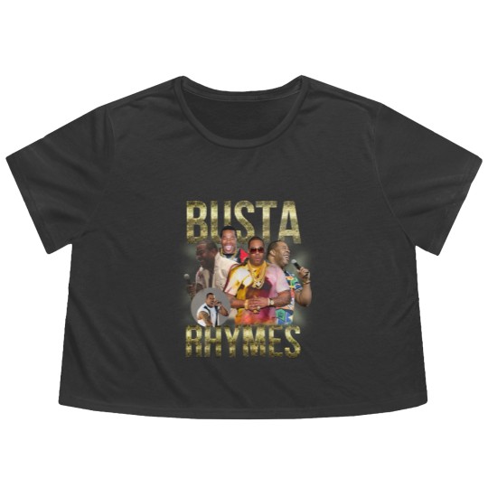 Discover Busta Rhymes Flowy Cropped Tees Vintage Hip Hop 90s Retro Graphic Flowy Cropped Tees