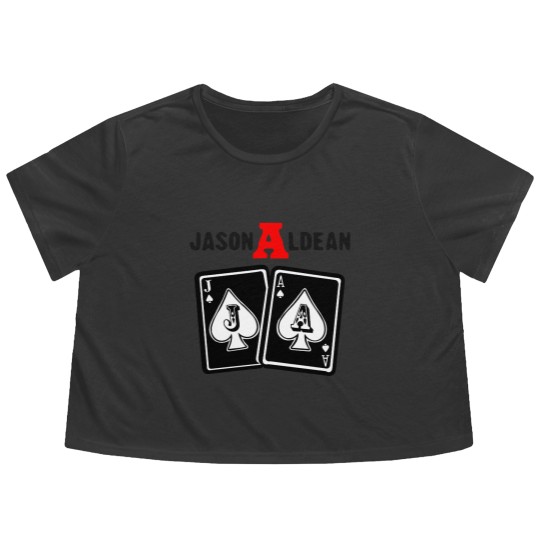 Discover Jason Aldean Flowy Cropped Tees