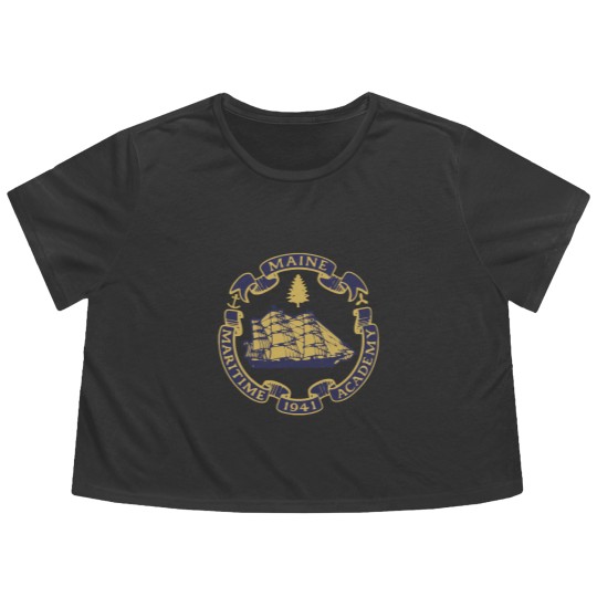 Discover Maine Maritime Academy Flowy Cropped Tees