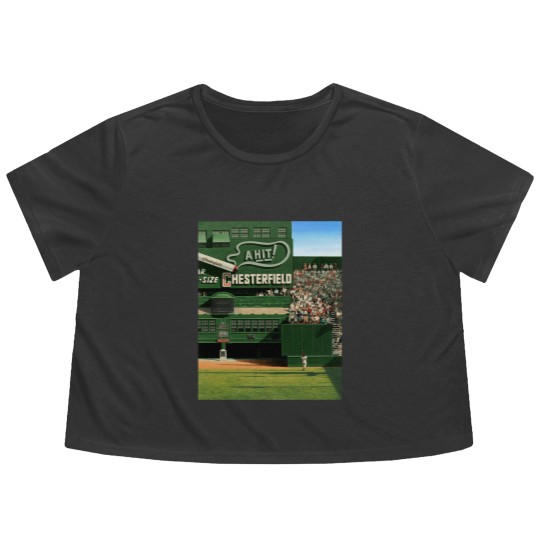 Discover Baseball Art - Colorized ‘The Catch’ by Willie Mays Flowy Cropped Tees