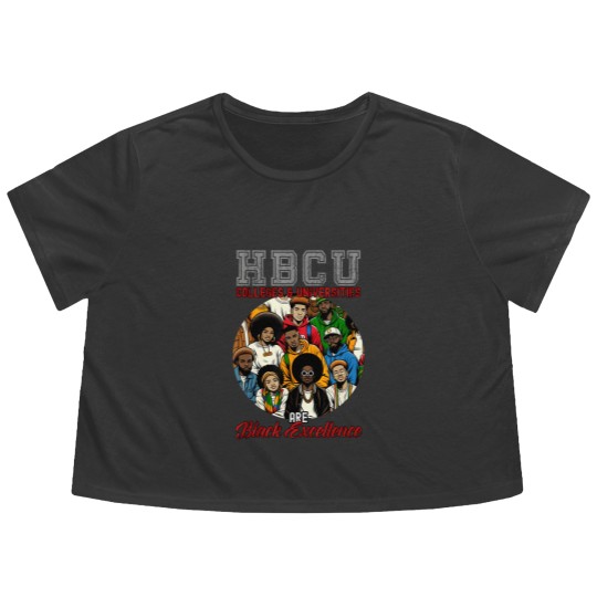 Discover hbcu excellence colleges and universities grad alumni Flowy Cropped Tees