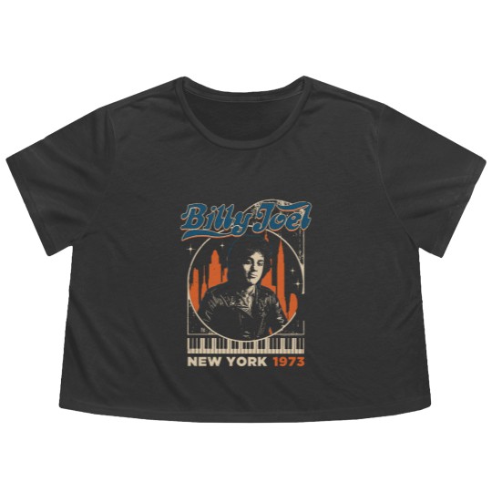 Discover Vintage Billy Joel 1973 New York State Flowy Cropped Tees