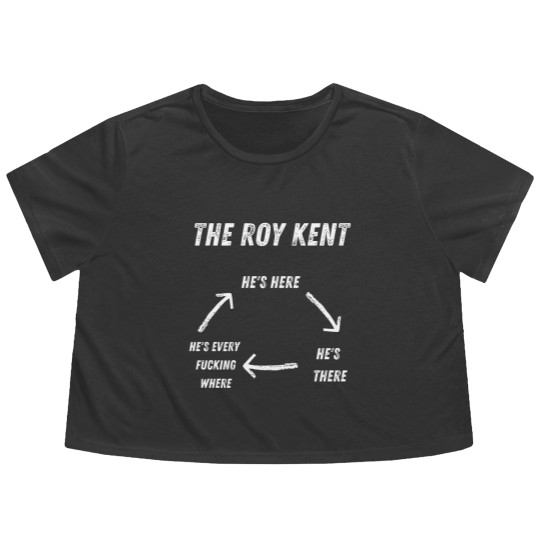 Discover Roy Kent Flowy Cropped Tees | He's Here He's There He's Everywhere Flowy Cropped Tees