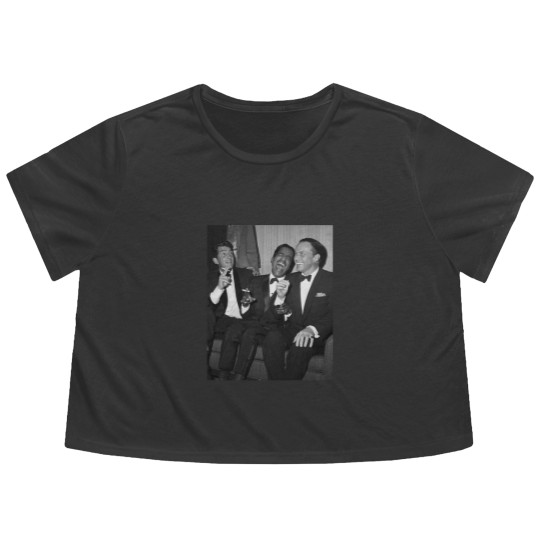 Discover The Rat Pack Frank Sinatra Sammy Davis Jr Dean Martin Las Vegas The Mob Rat Pack Classi Flowy Cropped Tees