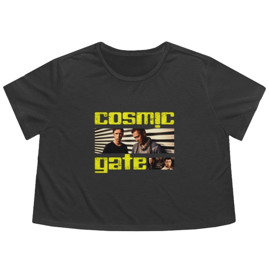 Discover cosmic gate trance dessign Flowy Cropped Tees