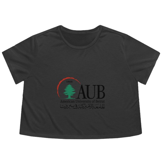 Discover American University of Beirut AUB Flowy Cropped Tees