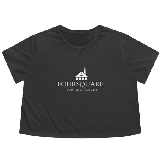 Discover Foursquare Rum Distillery - Dark Colours Abstract Pattern V1 Graphic Flowy Cropped Tees