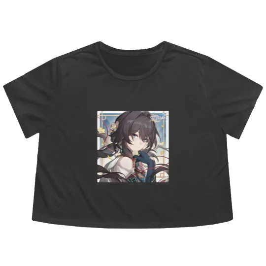 Discover Honkai Star Hail - Ruan Mei  Valentines Day Artwork 2024 Flowy Cropped Tees