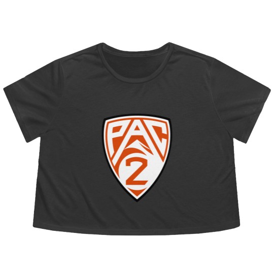 Discover Oregon State PAC 2 Logo Flowy Cropped Tees