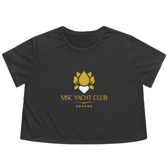 Discover MSC Yacht Club Logo Design Flowy Cropped Tees