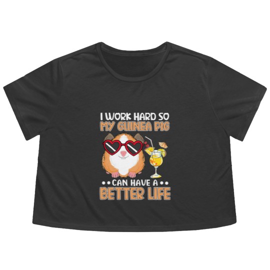 Discover GP Guinea Pig Funny Guinea Pig Guinea Pig Flowy Cropped Tees