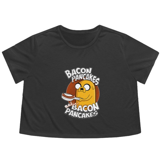 Discover Makin_ Bacon Pancakes Flowy Cropped Tees