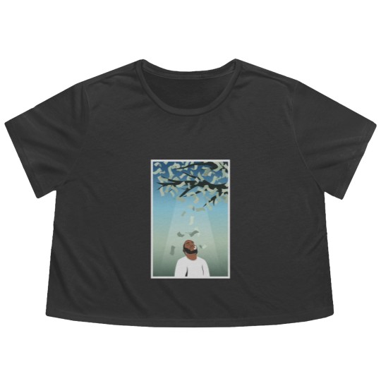 Discover Kendrick Lamar - Money Trees(2) Schoolboy Q Schoolboy Q Schoolboy Q Flowy Cropped Tees