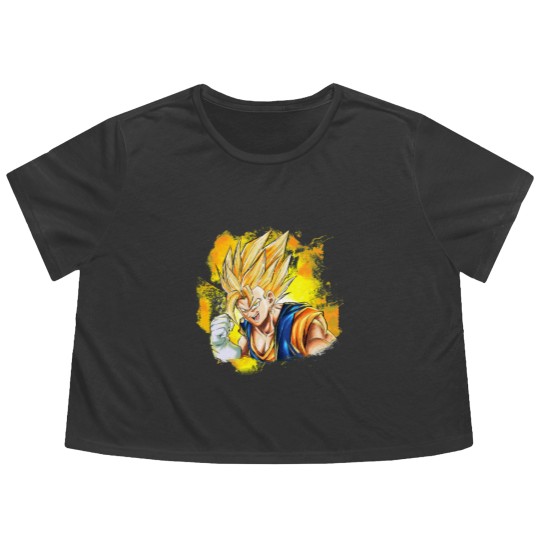 Discover VEGITO SUPER SAIYAN Flowy Cropped Tees