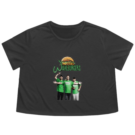 Discover Wahlburgers Tie Dye Flowy Cropped Tees