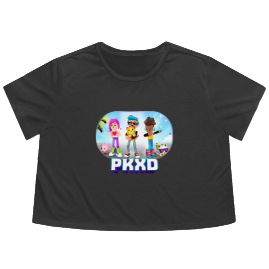 Discover New game,pk xd,kids game,pk xd for kids Flowy Cropped Tees