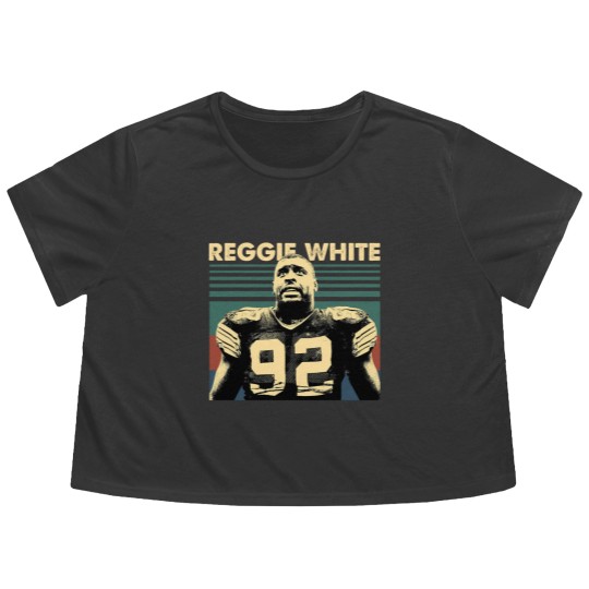 Discover Reggie White Vintage Flowy Cropped Tees