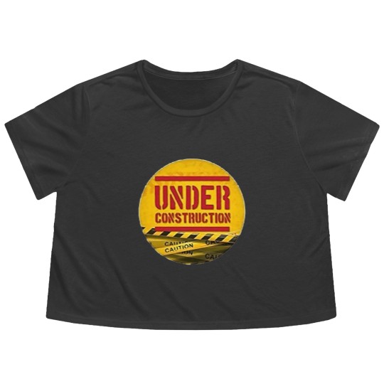 Discover under construction Flowy Cropped Tees