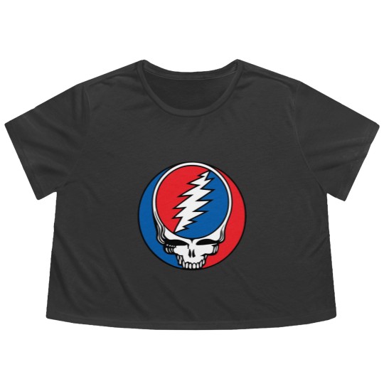 Discover Grateful Steal Your Face Flowy Cropped Tees
