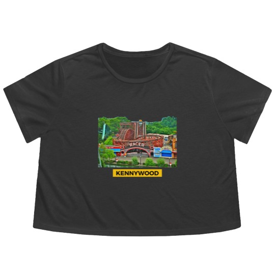 Discover Kennywood amusement park Flowy Cropped Tees