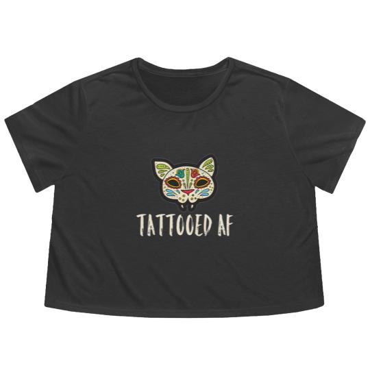 Discover Tattooed AF Flowy Cropped Tees